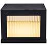 Thumbnail3 of Cresida 9" High Black LED Outdoor Pillar Mount Light more views