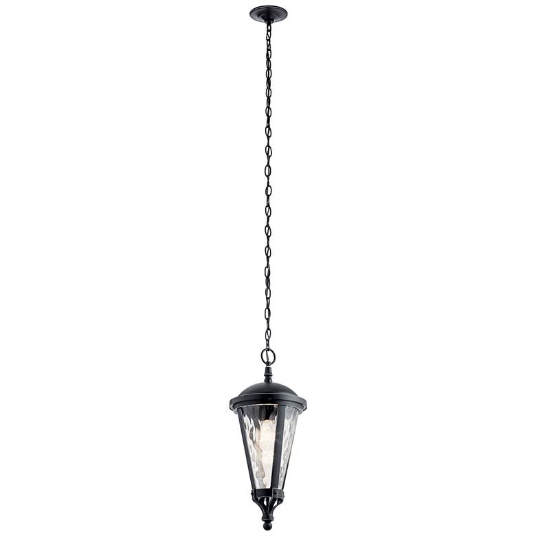 Image 1 Cresleigh 21 1/4"H Black and Silver Outdoor Hanging Light