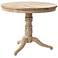 Cressida 35 1/2" Wide Round White Wash Wood Occasional Table
