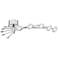 Cressida 36 1/4" Wide Adjustable Chrome LED Ceiling Light