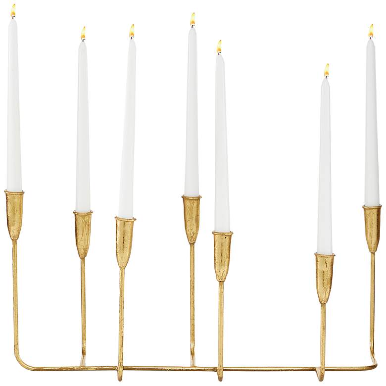 Image 2 Cressida Gold Iron Taper Candelabra