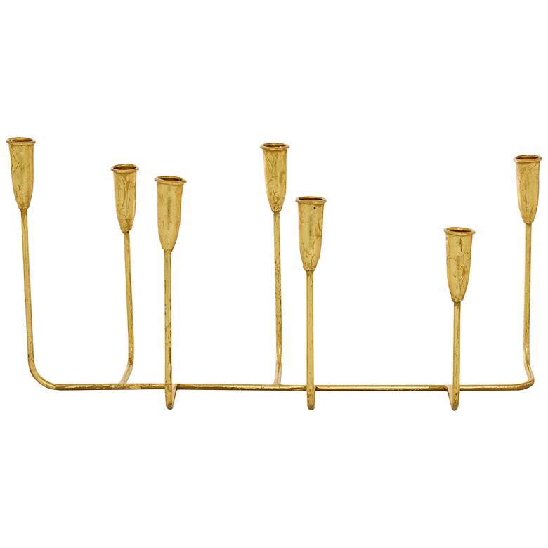 Image 4 Cressida Gold Iron Taper Candelabra more views