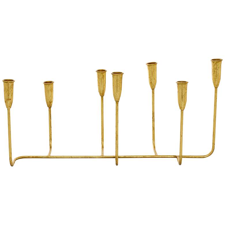 Image 6 Cressida Gold Iron Taper Candelabra more views