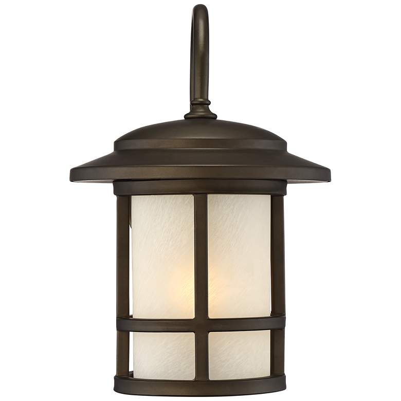 Image 4 Cressona 12" High Oil-Rubbed Bronze Outdoor Wall Light Set of 2 more views