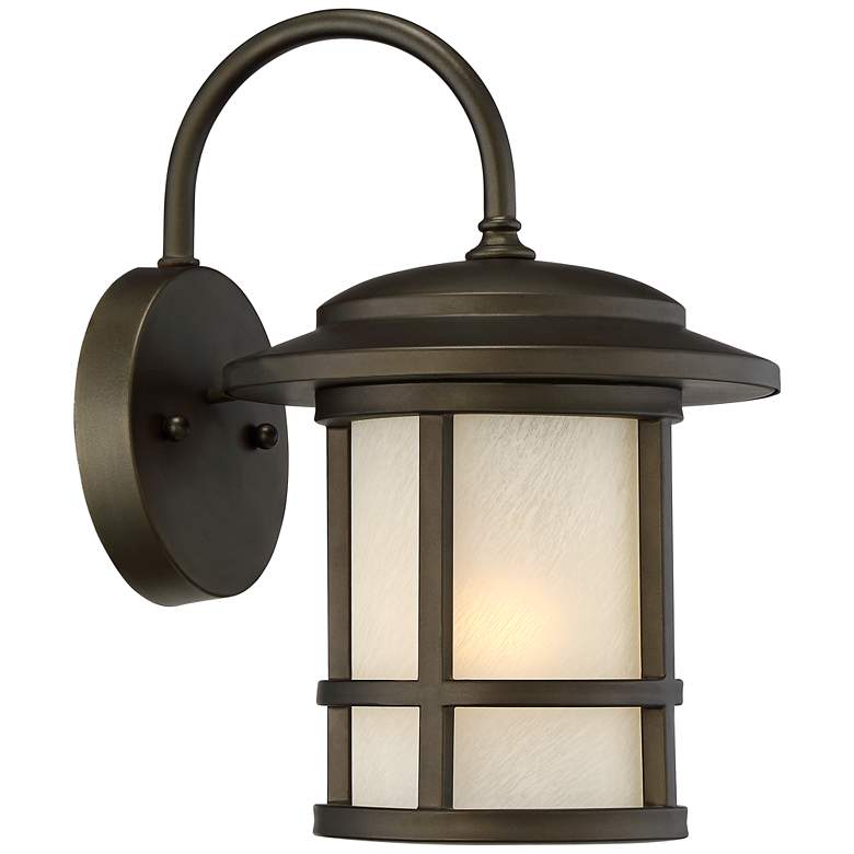 Image 5 Cressona 12" High Oil-Rubbed Bronze Outdoor Wall Light Set of 2 more views