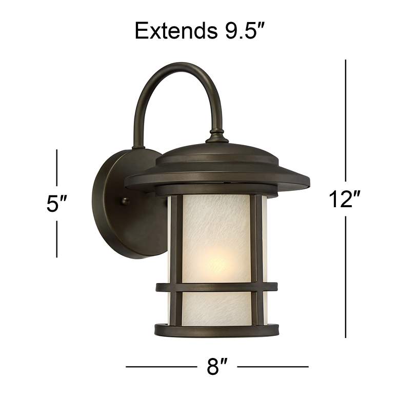 Image 6 Cressona 12 inch High Oil-Rubbed Bronze Outdoor Wall Light more views