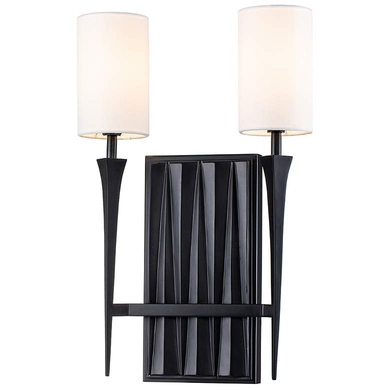 Image 1 Crest 2 Light Black Sconce