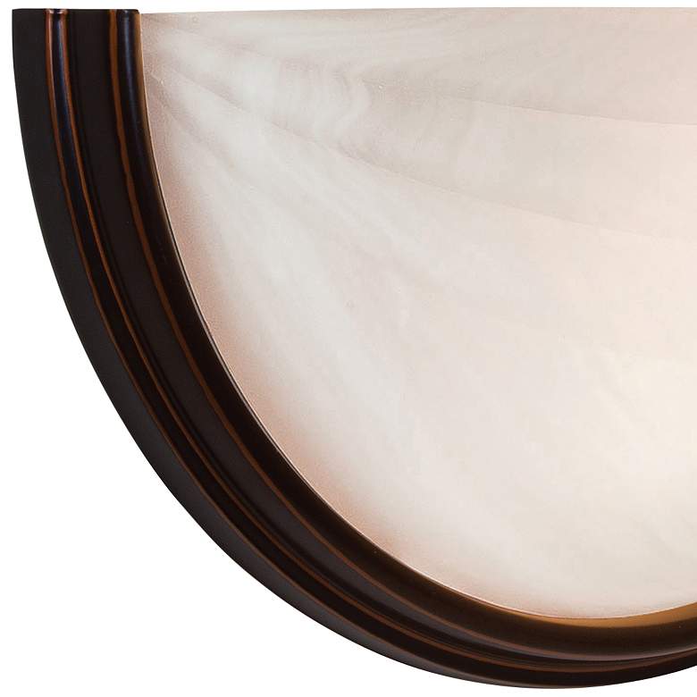Image 3 Crest 6 1/2" High Oil-Rubbed Bronze Metal Wall Sconce more views