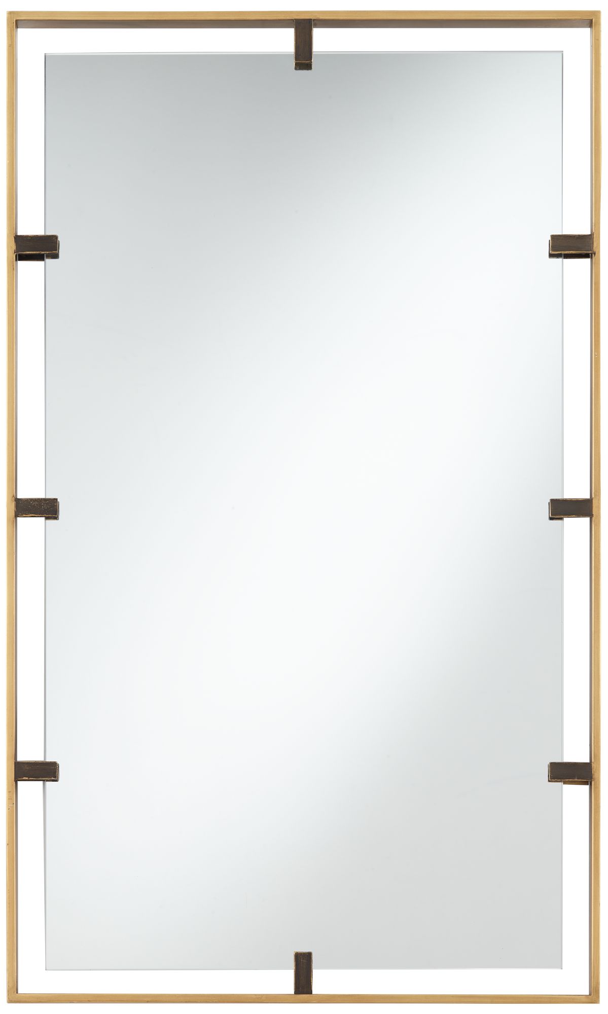 Crest Antique Gold 25"x 41 1/2" Rectangular Wall Mirror