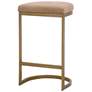 2_Cresta 26 1/2" Ivanhoe Toast Vegan Leather Counter Stool more views