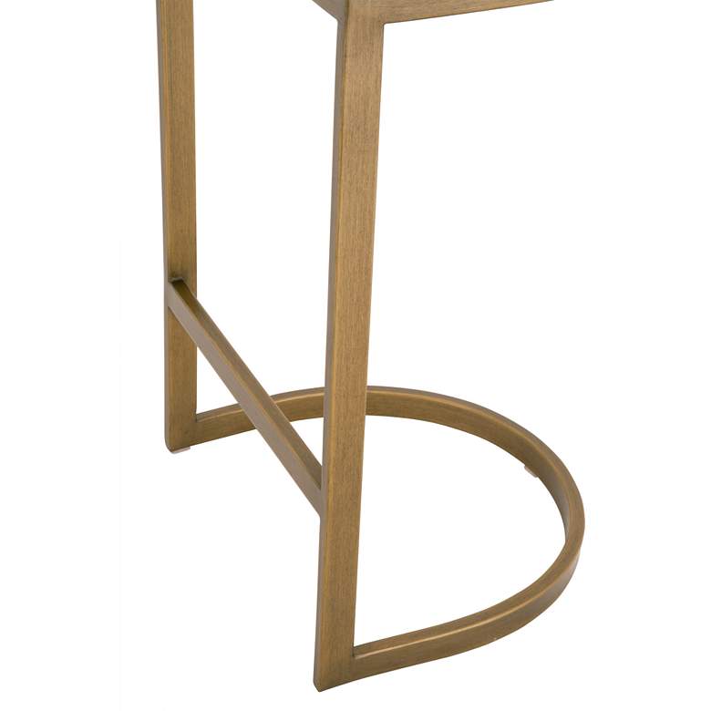 Image 6 Cresta 26 1/2" Pearl and Brushed Gold Counter Stool more views
