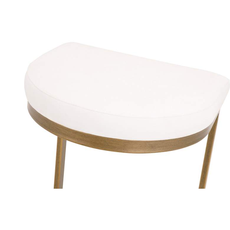 Image 7 Cresta 26 1/2" Pearl and Brushed Gold Counter Stool more views