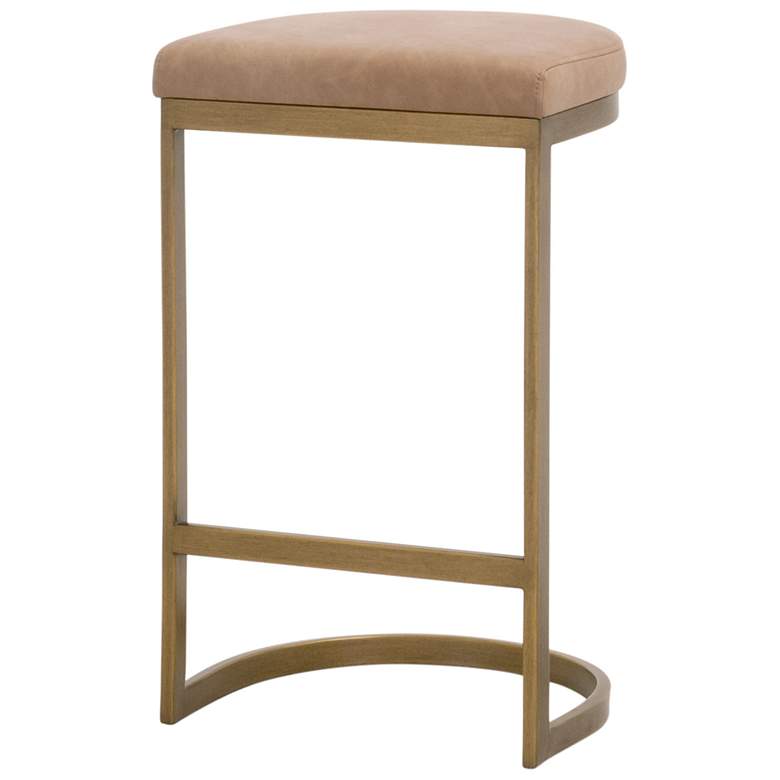 Image 2 Cresta Counter Stool, Ivanhoe Toast, Brushed Gold more views