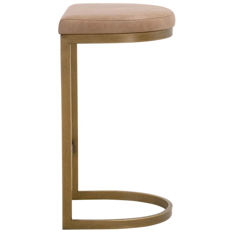 Image 3 Cresta Counter Stool, Ivanhoe Toast, Brushed Gold more views