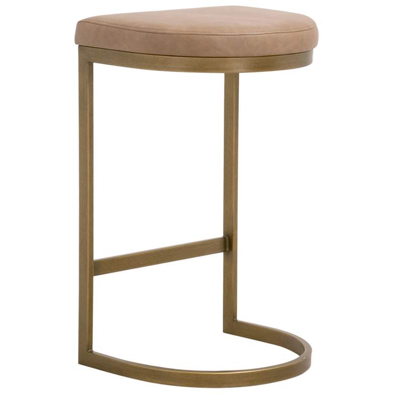 Image 4 Cresta Counter Stool, Ivanhoe Toast, Brushed Gold more views