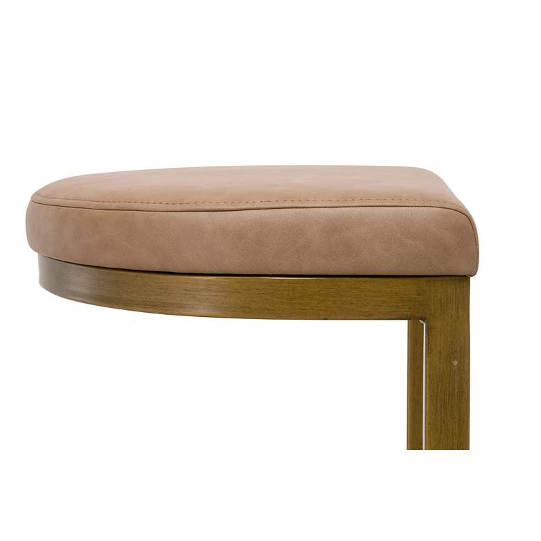 Image 6 Cresta Counter Stool, Ivanhoe Toast, Brushed Gold more views