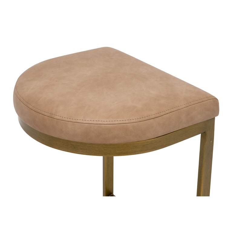 Image 7 Cresta Counter Stool, Ivanhoe Toast, Brushed Gold more views