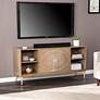 Crestbury 56" Wide White-Washed Wood 2-Door Media Console