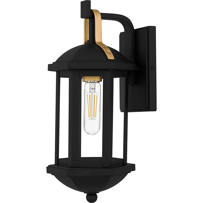 Image 2 Crestfield 1-Light Matte Black Outdoor Wall Lantern more views