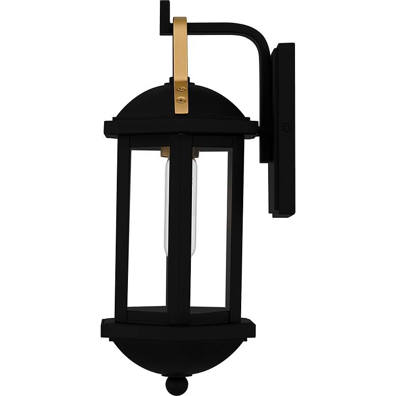 Image 4 Crestfield 1-Light Matte Black Outdoor Wall Lantern more views