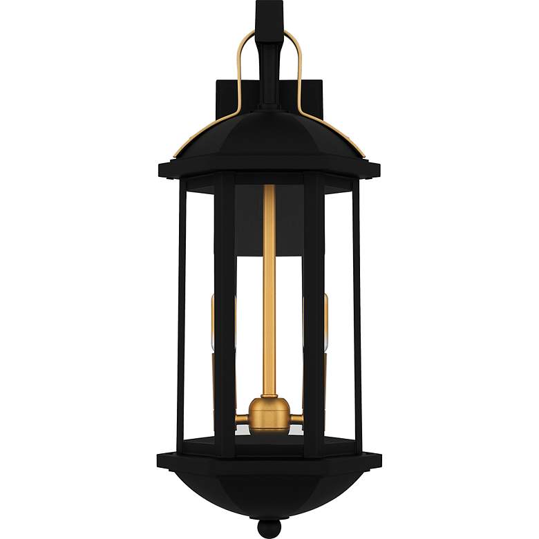 Image 3 Crestfield 2-Light Matte Black Outdoor Wall Lantern more views