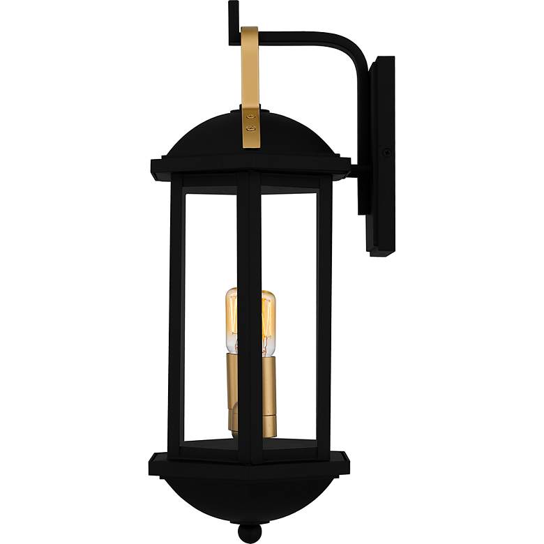 Image 4 Crestfield 2-Light Matte Black Outdoor Wall Lantern more views