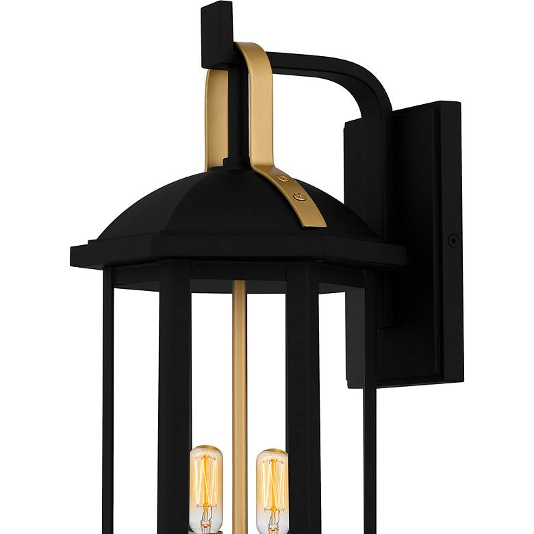 Image 5 Crestfield 2-Light Matte Black Outdoor Wall Lantern more views
