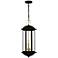 Crestfield 3-Light Matte Black Outdoor Hanging Lantern