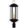Crestfield 3-Light Matte Black Outdoor Post Lantern