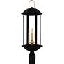 2_Crestfield 3-Light Matte Black Outdoor Post Lantern more views