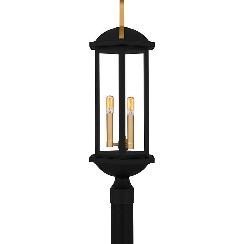 Image 4 Crestfield 3-Light Matte Black Outdoor Post Lantern more views