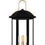 5_Crestfield 3-Light Matte Black Outdoor Post Lantern more views