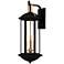 Crestfield 3-Light Matte Black Outdoor Wall Lantern