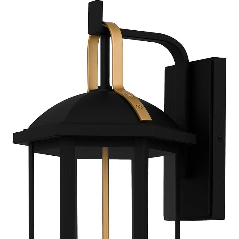 Image 5 Crestfield 3-Light Matte Black Outdoor Wall Lantern more views