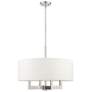 2_Cresthaven 24" Wide Brushed Nickel 4-Light Drum Chandelier