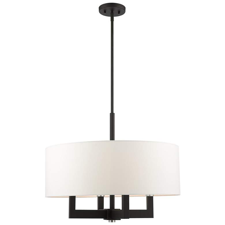 Image 1 Cresthaven 4 Light Black Chandelier