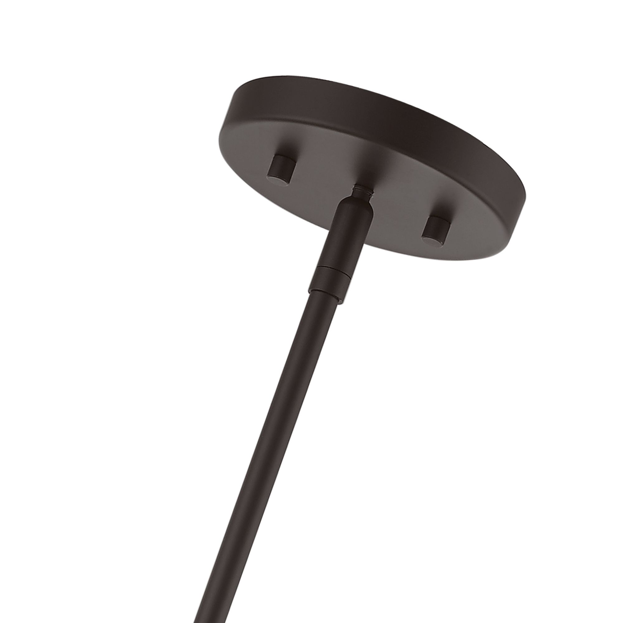 Cresthaven 4 Light Bronze Pendant with Antique Brass Accents