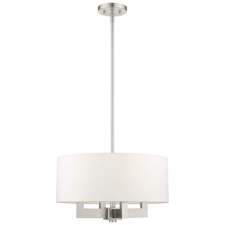 Image 1 Cresthaven 4 Light Brushed Nickel Chandelier