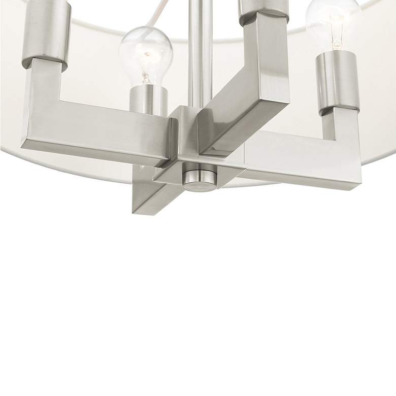Image 5 Cresthaven 4 Light Brushed Nickel Chandelier more views