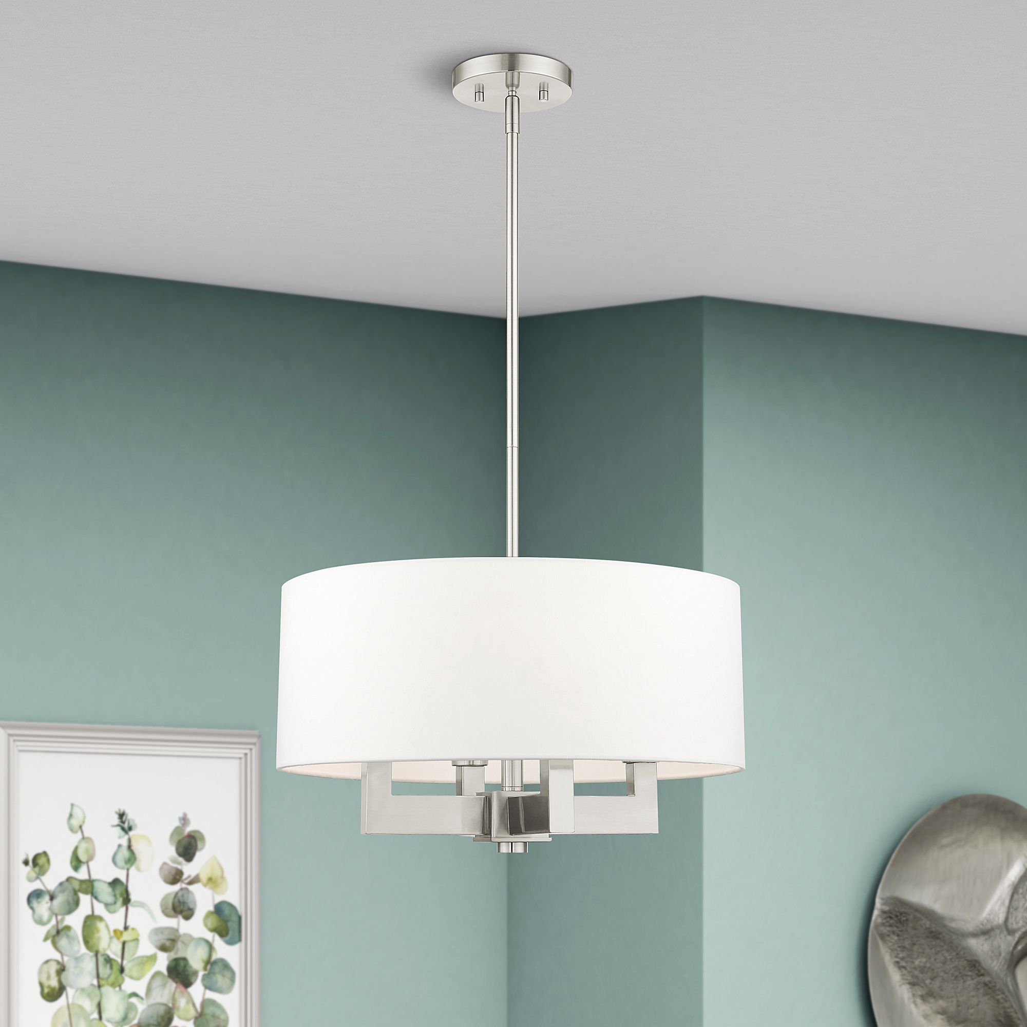 Cresthaven 4 Light Brushed Nickel Chandelier