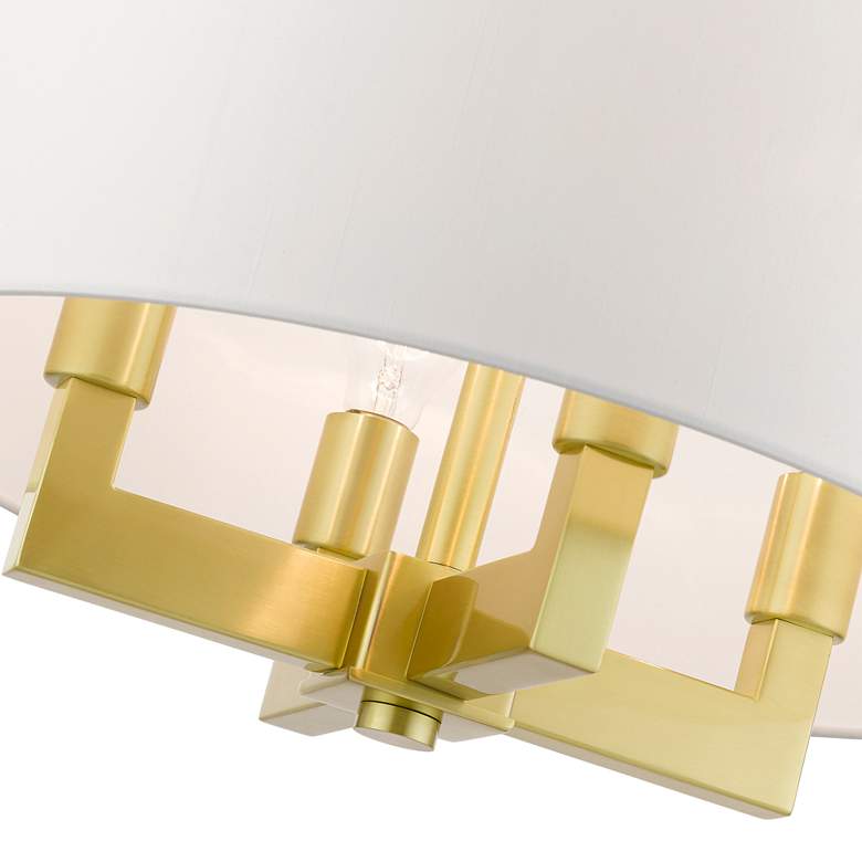 Image 6 Cresthaven 4 Light Satin Brass Pendant Chandelier more views