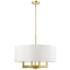 Cresthaven 4 Light Satin Brass Pendant Chandelier