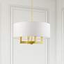 Thumbnail1 of Cresthaven 4 Light Satin Brass Pendant Chandelier