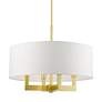 Thumbnail4 of Cresthaven 4 Light Satin Brass Pendant Chandelier more views