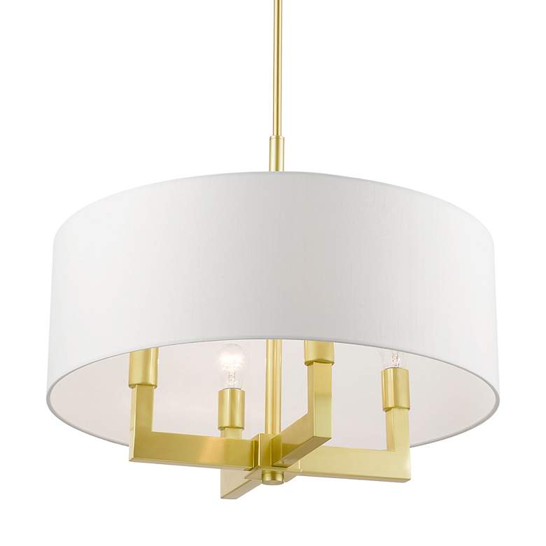 Image 6 Cresthaven 4 Light Satin Brass Pendant Chandelier more views