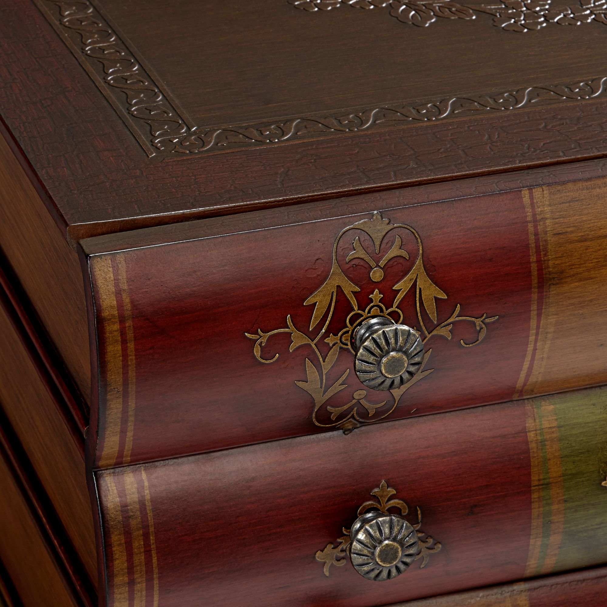 Image 3 Crestview 23" Wide Library Book 3-Drawer End Table more views