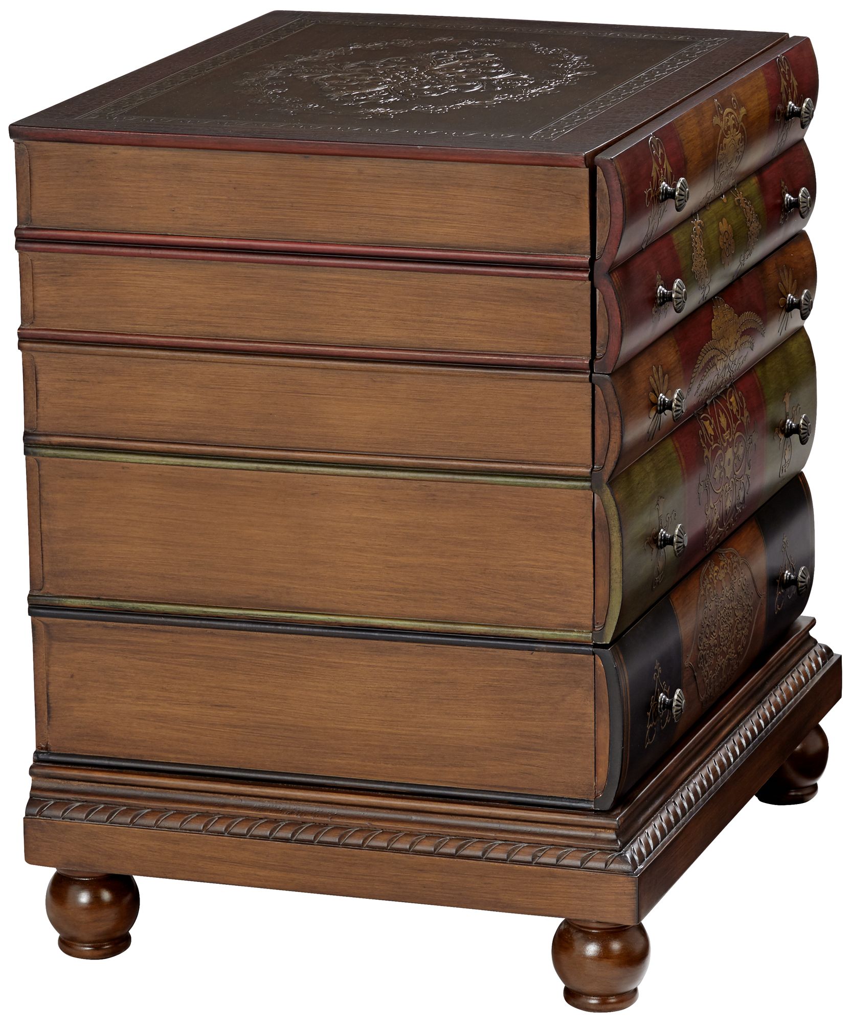 Image 7 Crestview 23" Wide Library Book 3-Drawer End Table more views