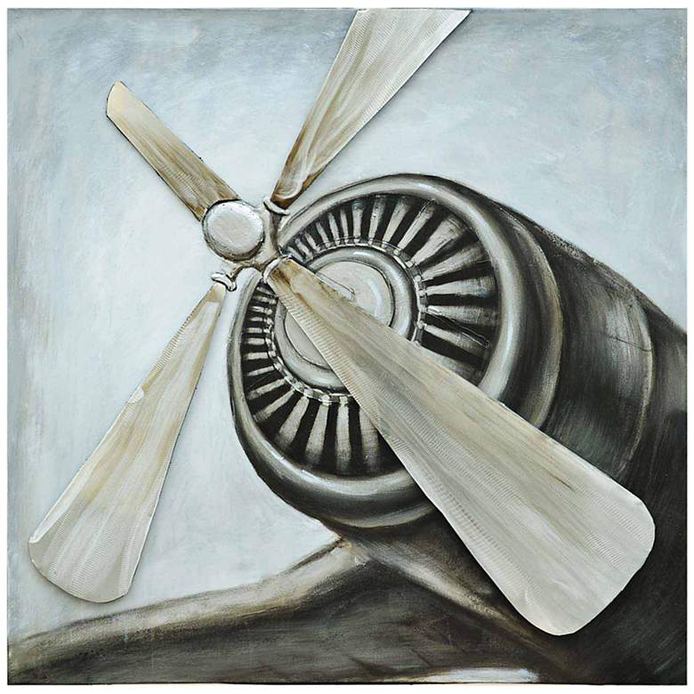 Image 1 Crestview 39 1/2 inch Square Revved Up II Canvas Wall Art
