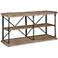 Crestview 48" Wide La Salle Natural Wood and Metal Console