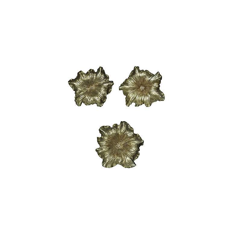 Image 1 Crestview Bloom Silver Hanging Wall Art Set of 3
